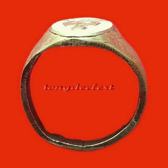 แหวนหลวงปู่ไข่ วัดบางเลน จ.สุพรรณบุรี ลงยาสีขาว สวยมากค่ะ