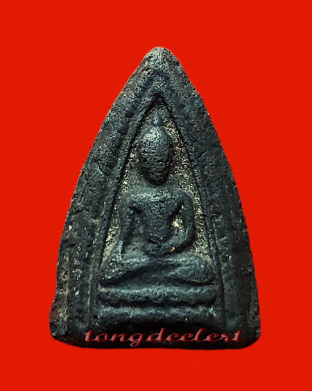 พระพุทธชินราชเนื้อผงใบลาน หลวงปู่ดี วัดเทวสังฆาราม(วัดเหนือ)จ.กาญจนบุรี ปี 2481 ค่ะ