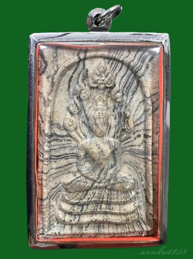 สมเด็จสายรุ้ง เจ้าคุณนรฯ วัดศีลขันธาราม อ่างทอง ปี2513 พิมพ์ใหญ่ ยันต์นูน
