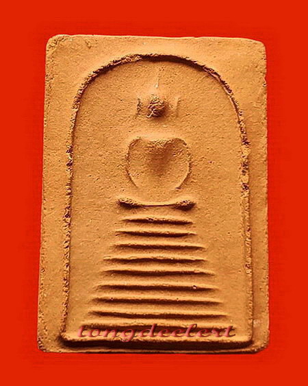 พระสมเด็จเนื้อดินเผา หลวงปู่ดี วัดเทวสังฆาราม(วัดเหนือ) จ.กาญจนบุรี ปี 2481 หายาก สวยมากค่ะ