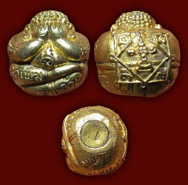 หล่อปิดตาลูกอมมหาลาโภ หลวงปู่เพิ่ม วัดป้อมแก้ว อยุธยา