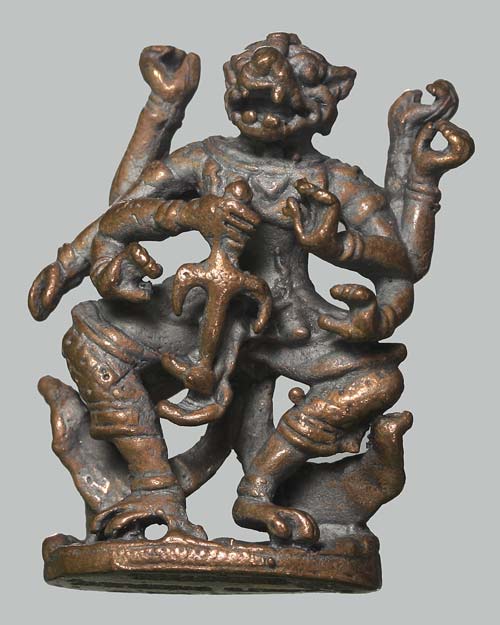 หนุมาน 8 กร รุ่นแรก เนื้อนวโลหะ!!! หลวงพ่อแล วัดพระทรง เพชรบุรี!!!