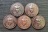เหรียญพระจันทร์ ๒๕๔๕..ทองแดง ๕ เหรียญ ไม่มีกล่อง..ลพ.ดำ วัดเขาพูลทอง จ.จันทบุรี / ส่ง ems