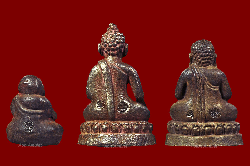 พระปิดตา + พระชัยวัฒน์ + พระสังกัจจายน์ รุ่น มหาโภคทรัพย์ หลวงพ่อนัส อโนมปัญโญ พ.ศ.2558 หมายเลข 1928