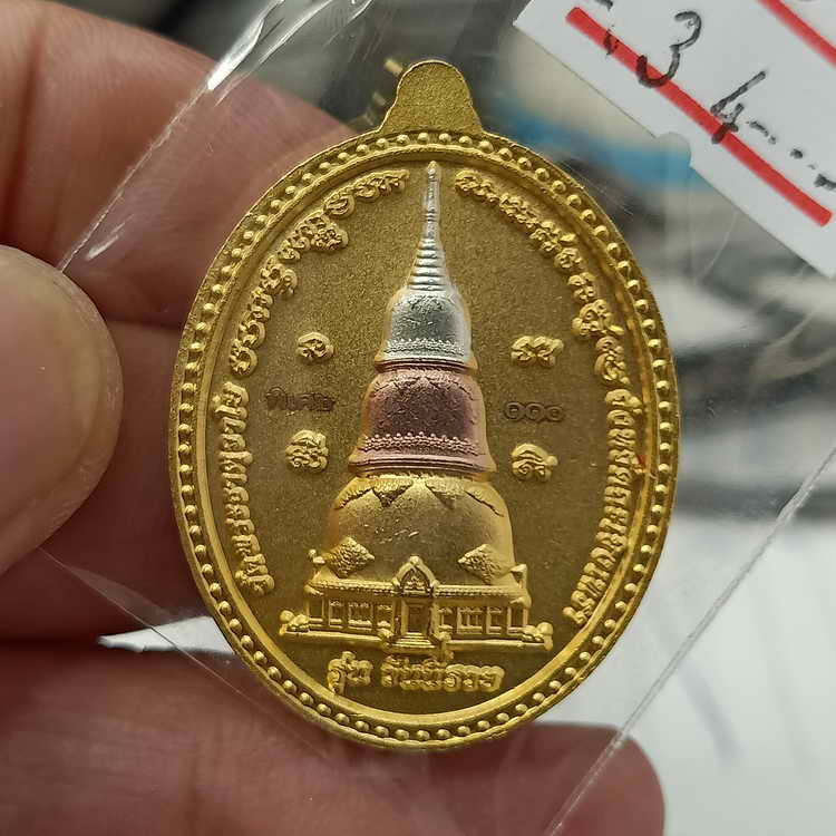 หลวงพ่อปลดหนี้ รุ่นปลดหนี้ วันนี้รวย วัดห้วยน้ำทรัพย์ พระธาตุวาโย จ.ฉะเชิงเทรา เนื้อ3k หมายเลข 110