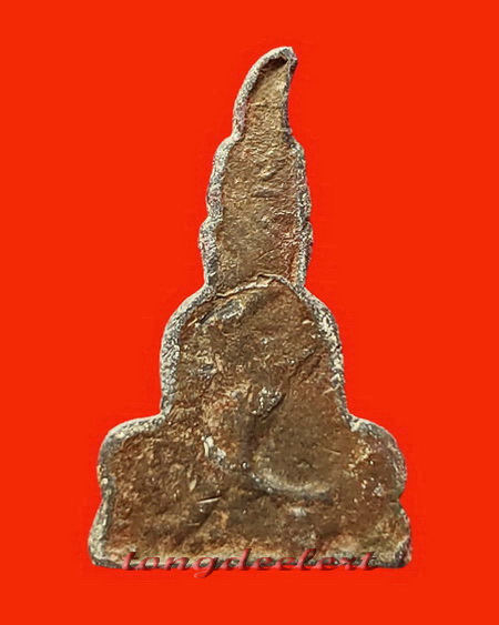 พระท่ากระดานวัดต้นลำไย จ.กาญจนบุรี เนื้อตะกั่วสนิมแดงกรุศรีสวัสดิ์แท้ ๆ พิมพ์เล็กค่ะ