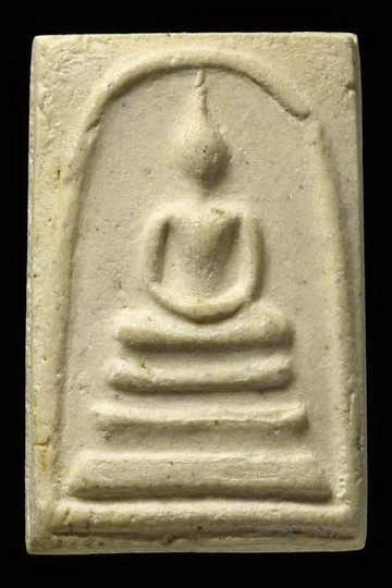 สมเด็จวัดระฆัง100ปี พิมพ์ใหญ่ ไข่ปลาเลือน บล็อคแรกหนา  บัตรเวปจี