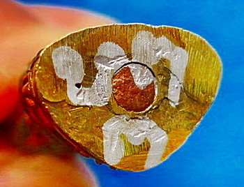 พระกริ่ง ลพ.กองแพง วิโรจโน (ศิษย์เอก ลต.บุญหนา ธัมมทินโน) รุ่นแรก ทองเหลือง มีจาร เกศาจีวร  สวยแชมป์