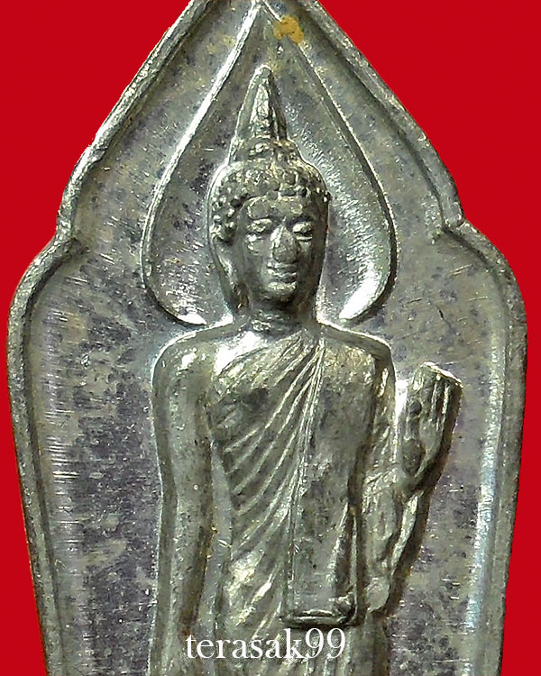 พระพุทธ 25 ศตวรรษ พิมพ์พระศกจุด เนื้อชินตะกั่ว ปี2500 สวยๆราคาเบาๆ(1)