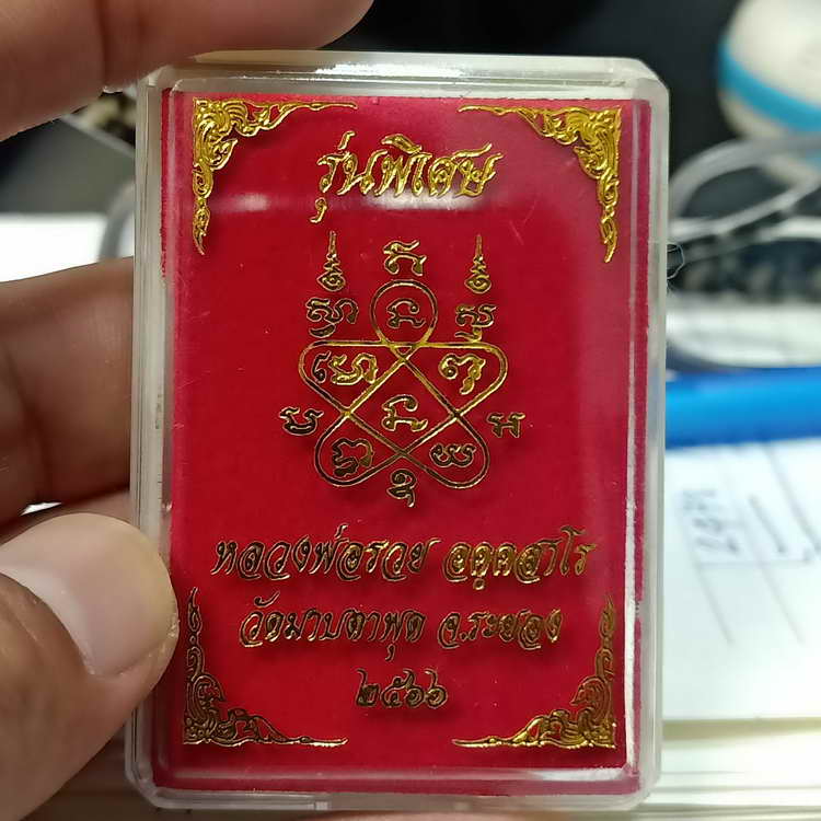 วัดสร้าง เหรียญหลังเต่า รุ่นพิเศษ 89 หลวงพ่อรวย วัดมาบตะพุด จ.ระยอง ปี 2566 เนื้อทองทิพย์