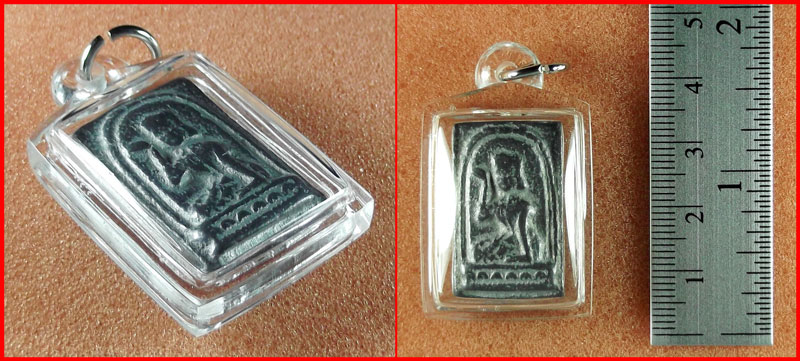 นางกวัก หลวงพ่อชำนาญ วัดบางกุฎีทอง จ.ปทุมธานี เนื้อตะกั่ว มีจาร ปี 2553 พร้อมเลี่ยม