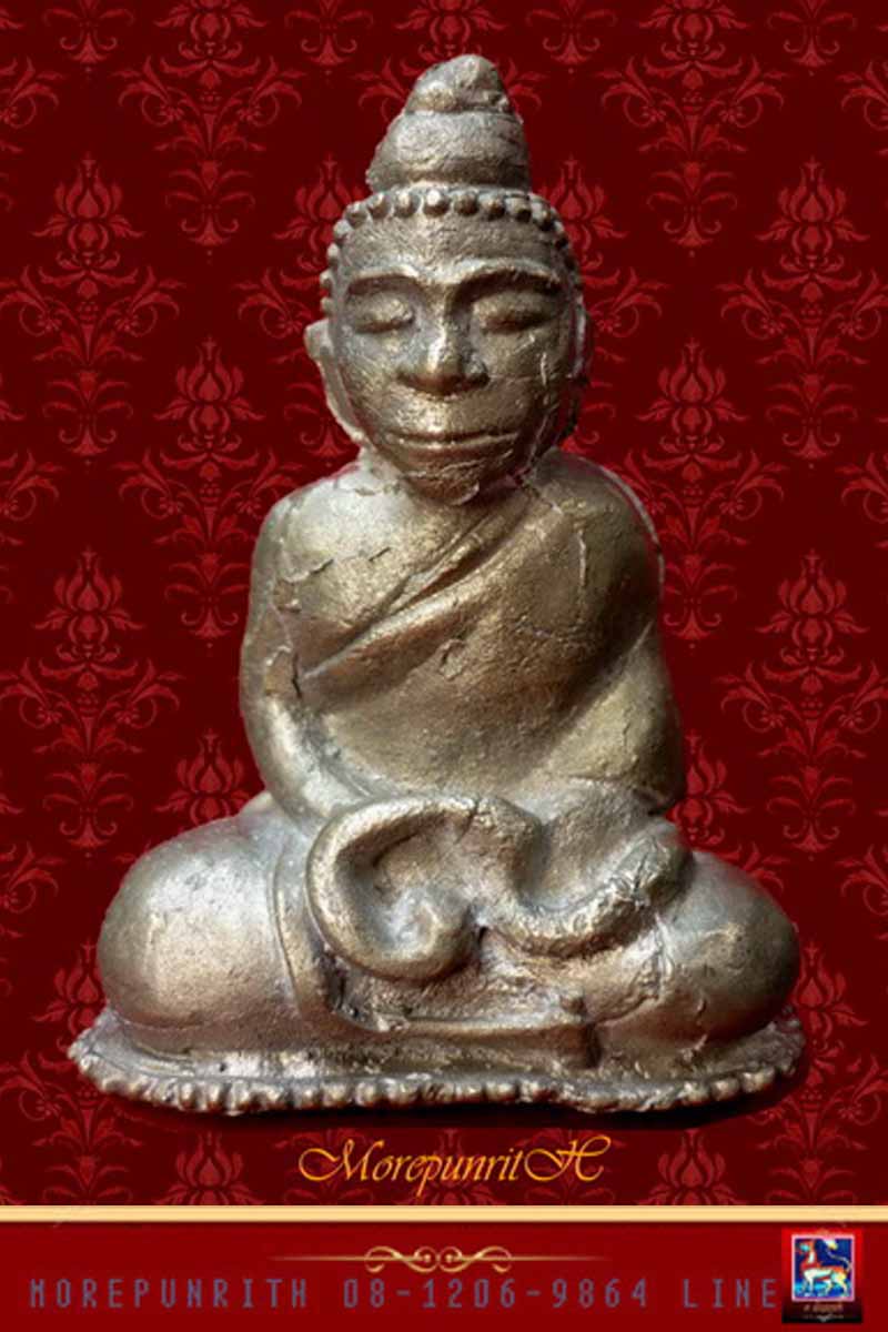 พระชัยวัฒน์(ย้อนยุค) หล่อโบราณ หลวงพ่อสุด ติทิโส วัดหนองหวาย จ.สุราษฎร์ธานี  