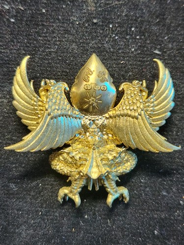 วัดบ้านปูน จ.อยุธยา พญาครุฑพระยาสุบรรณปักษี รวยมหาอำนาจ หลวงปู่ชัช  รุ่นแรก   ปี 2560 เนื้อทองฝาบาตร