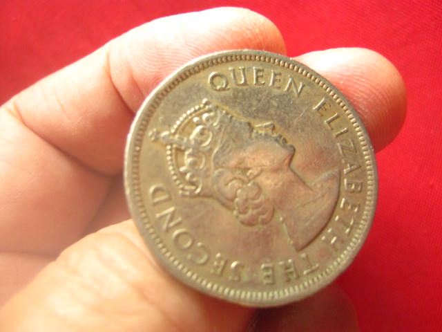 เหรียญฮ่องกง 1 ดอลลาร์ (ควีนอลิซาเบธ ที่สอง) ปี 1960 