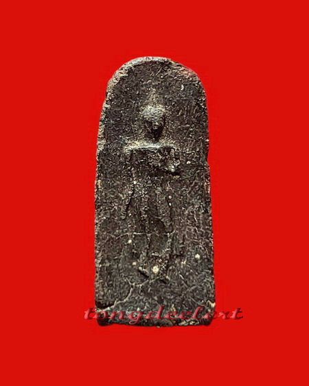 พระลีลา พระอาจารย์แน่น วัดหนองขาว จ.กาญจนบุรี เนื้อผงพราย หายากค่ะ