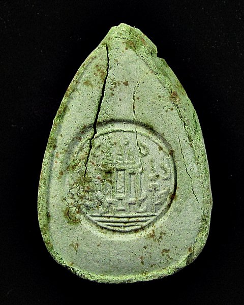 พระสามหอม วัดสาลีโข จ.นนทบุรี ปี09 เนื้อผงว่านสีเขียว