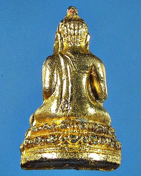 พระพุทธกวัก เนื้อสำริดกระหลั่ยทอง เก่าแท้ไม่ทราบที่ครับ