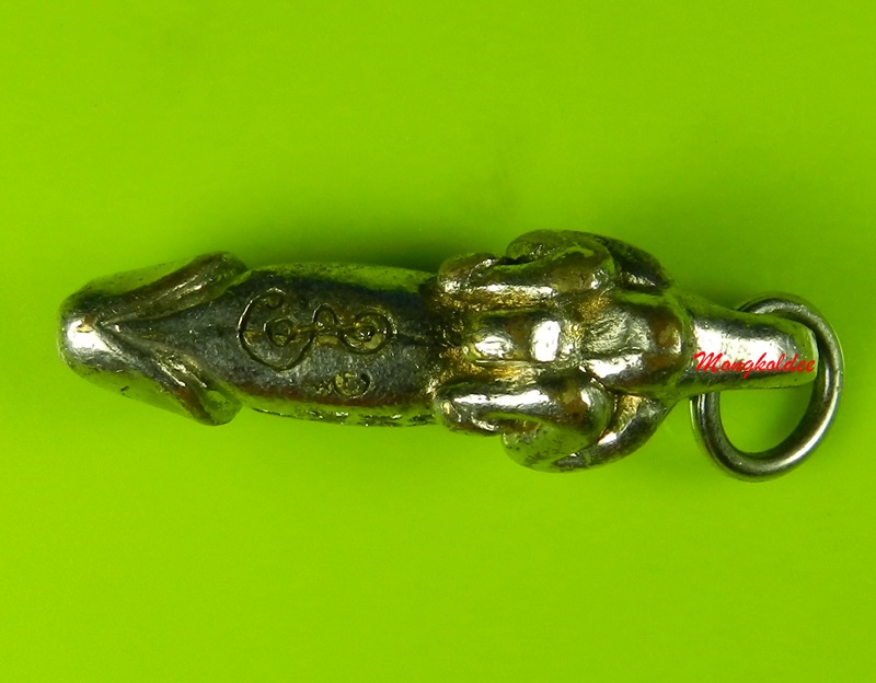 ปลัดขิกเก้ายอด หลวงพ่อยิด วัดหนองจอก เนื้อโลหะชุบกะไหล่เงิน เครื่องรางหายาก