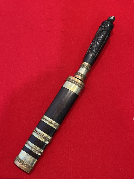 มีดด้ามฤาษีแกะ วัดเกาะเค็ดนอก ปราจีนบุรี