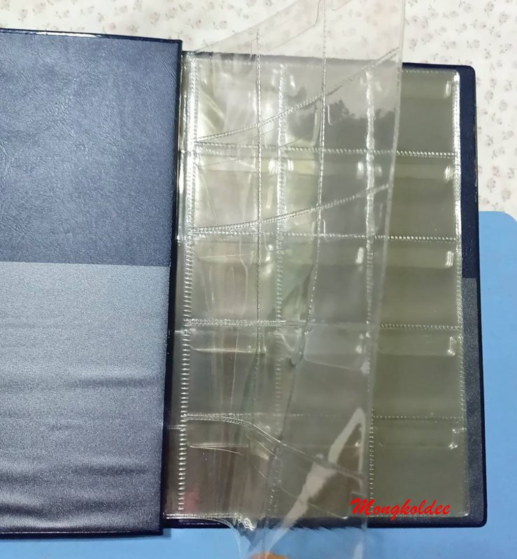 สมุดสะสมเหรียญ COIN STOCK BOOK No.120 ใส่เหรียญได้ 120 ช่อง ของใหม่