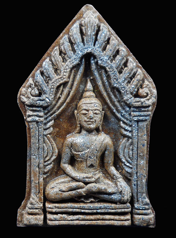 ขุนแผนแหวกม่านเยี่ยวอีเห็น หลวงปู่จักร วัดถ้ำเขารังไก่ ฝังตะกรุด 2 ดอก เลขมหามงคล ๙๙๙ 