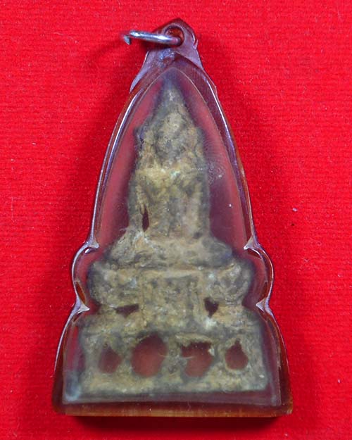  พระอู่ทองนั่งฐานสูง ไม่ทราบกรุ เลี่ยมเก่า