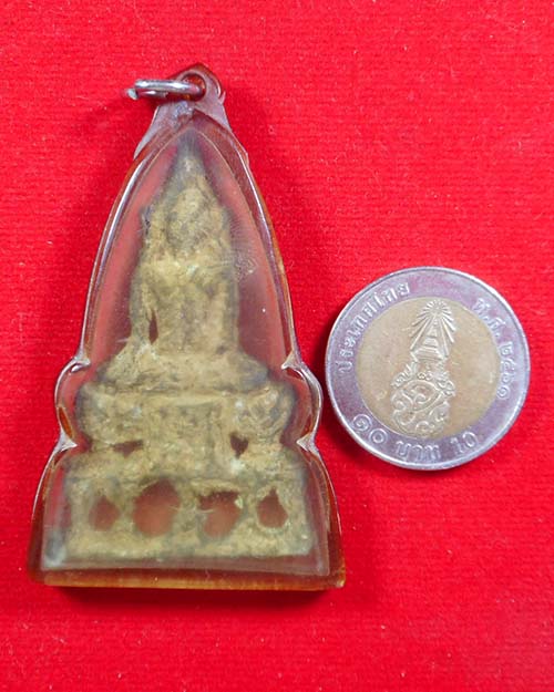  พระอู่ทองนั่งฐานสูง ไม่ทราบกรุ เลี่ยมเก่า