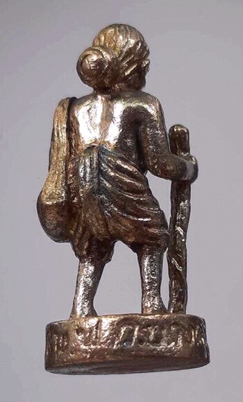 ชูชกมหาลาภ หลวงพ่อฟู วัดบางสมัคร จ.ฉะเชิงเทรา รุ่นไหว้ครู ปี2553 เนื้อนวะโลหะพรายเงิน เลข475