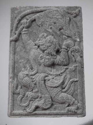 หนุมานเชิญธง หลวงพ่อฟู วัดบางสมัคร จ.ฉะเชิงเทรา ไหว้ครูปี2553 เนื้อผงใบลาน เลข7648