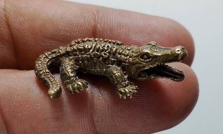 พญาจระเข้ วัดปราณบุรี จ.ประจวบคีรีขันธ์ รุ่นเงินไหลมา มหาเศรษฐี 