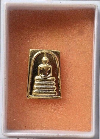 พระสมเด็จคะแนน เนื้อทองเหลือง หลังจาร ไม่ทราบที่ #1