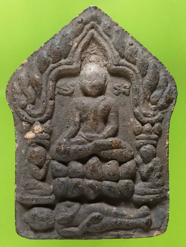 พระขุนแผนหลังยันต์ อาจารย์เปล่ง บุญยืน ไม่ทราบปี