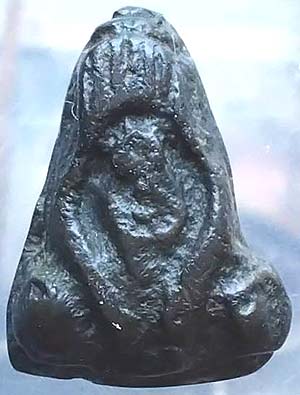 ปิดตาสองหน้า เนื้อสำริด