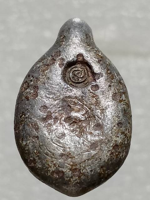 พญาเต่าเรือน เนื้อชินตะกั่ว ตอกโค้ต เก่า  มีจาร  