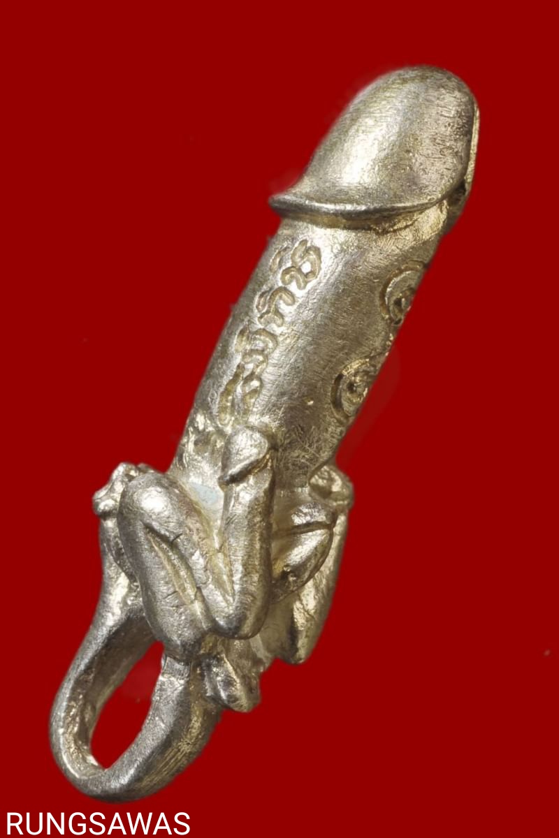 ปลัดขิก หลวงพ่อยิด เนื้อเงิน รุ่นสร้างอาคาร โรงพยาบาลเขาย้อย เพชรบุรี ปี 37 สภาพสวย ตอกโค๊ต  