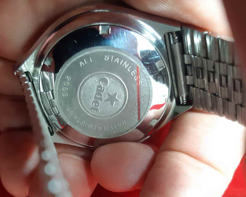 นาฬิกาข้อมือชาย CADET  AUTOMATIC SWISS MADE โบราณ เม็ดมะยม 1 จังหวะสภาพ100%