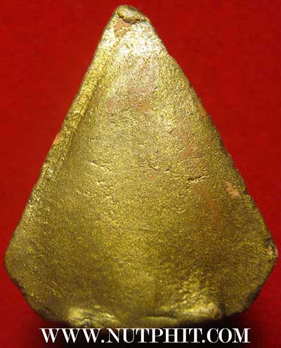 ตัวท็อป!!!พระโพธิจักร ห้าเหลี่ยม ทาทองเดิม ลพ.ลี+บัตรรับรองพระแท้*50