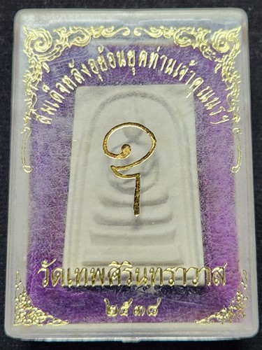  วัดเทพศิรินทร์ กทม พระผงนาคปรก เจ้าคุณนร หลัง ยันต์น้ำเต้า  ปสิทธิเม  ปี2538 