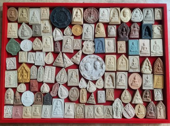 พระเนื้อดิน เนื้อผง จำนวน100องค์ ชุดที่1