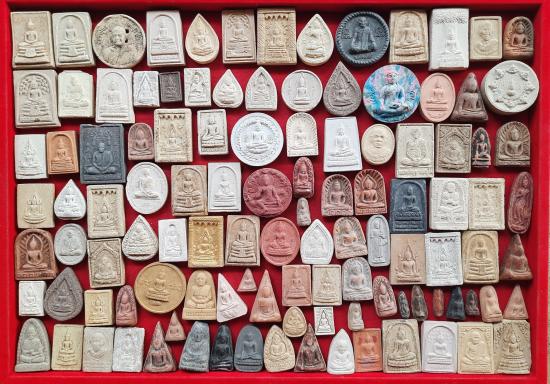 พระเนื้อดิน เนื้อผง จำนวน100องค์ ชุดที่2