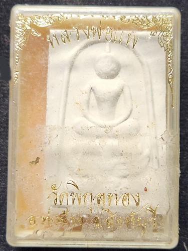 วัดพิกุลทอง สิงห์บุรี สมเด็จทรงครุฑ หลวงพ่อแพ  หลังรูปเหมือน  94 ปี 2542