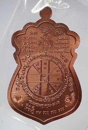 เหรียญเสมาดวงเศรษฐี หลวงพ่อพัฒน์ วัดห้วยด้วน จ.นครสวรรค์ ปี2563 เนื้อทองแดงซาติน เลข868