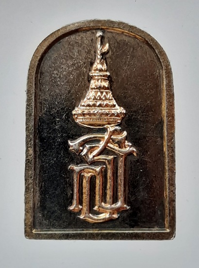 เหรียญหลวงพ่อแพ วัดพิกุลทอง จ.สิงห์บุรี เนื้อสองกษัตริย์ รุ่นถวายพระเทพฯ