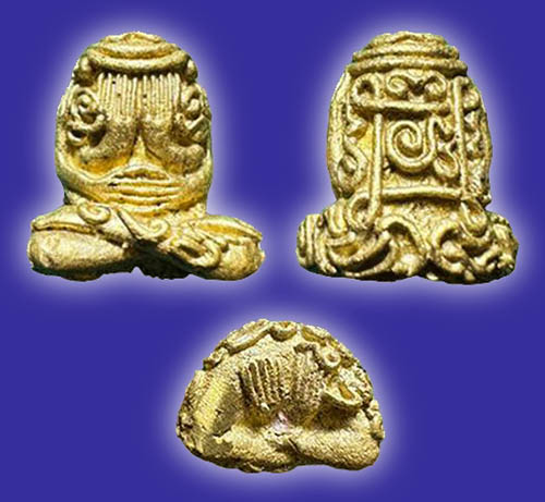 ปิดตายันต์ยุ่ง เนื้อทองผสม รุ่นอภินิหารร่ำรวยทั่วทิศ หลวงปู่แขก วัดสุนทรประดิษฐ์ พิษณุโลก ปี 2554