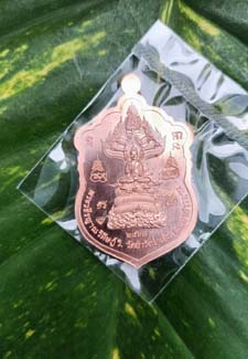 หลวงพ่อสุริยันต์ วัดป่าวังน้ำเย็น เหรียญเสมาเทพประทานพร รวยรวยรวย 