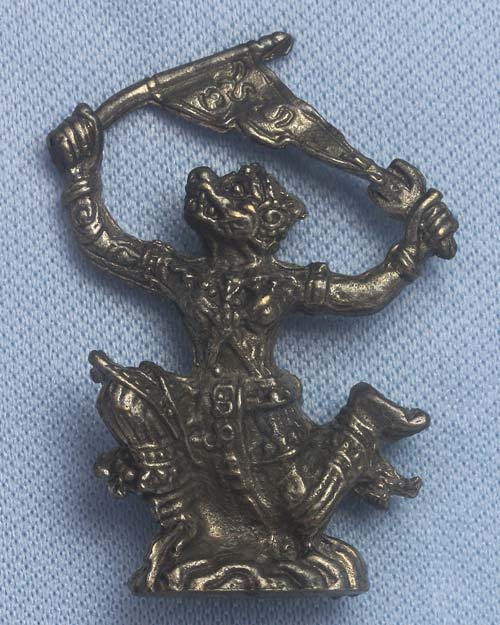 หนุมานเชิญธง หล่อโบราณ หลวงพ่อแล วัดพระทรง จ.เพชรบุรี เนื้อช้อนส้อม ปี 2545