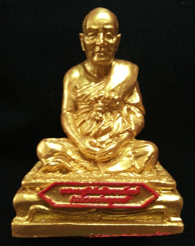 ฿฿เคาะเดียวแดง฿฿ รูปหล่อบูชา เนื้อเรซิ่นทอง หลวงพ่ออุดม วัดพิชัยสงคราม อยุธยา