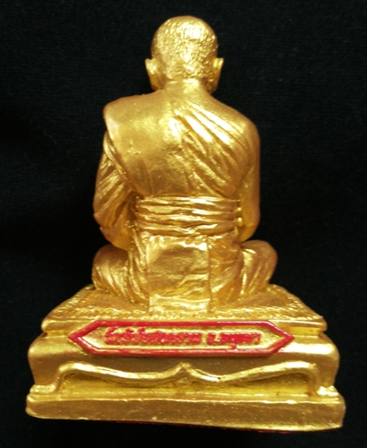 ฿฿เคาะเดียวแดง฿฿ รูปหล่อบูชา เนื้อเรซิ่นทอง หลวงพ่ออุดม วัดพิชัยสงคราม อยุธยา