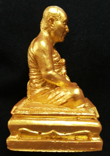 ฿฿เคาะเดียวแดง฿฿ รูปหล่อบูชา เนื้อเรซิ่นทอง หลวงพ่ออุดม วัดพิชัยสงคราม อยุธยา