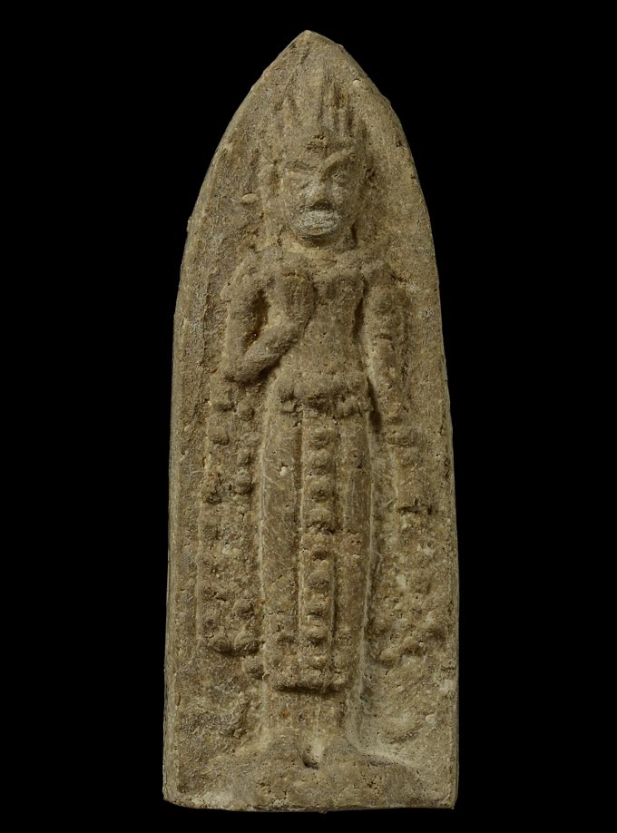 พระผงพิมพ์พระร่วงยืน หลวงพ่อพัว วัดพักตราราม จ.สมุทรสงคราม